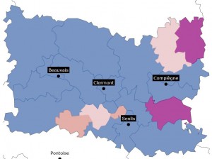 carte oise UMP départementales