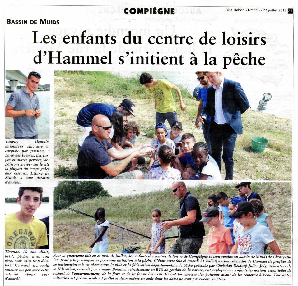 OH 22072015 - Les enfants du centre de loisirs d'Hammel s'initient à la pêche