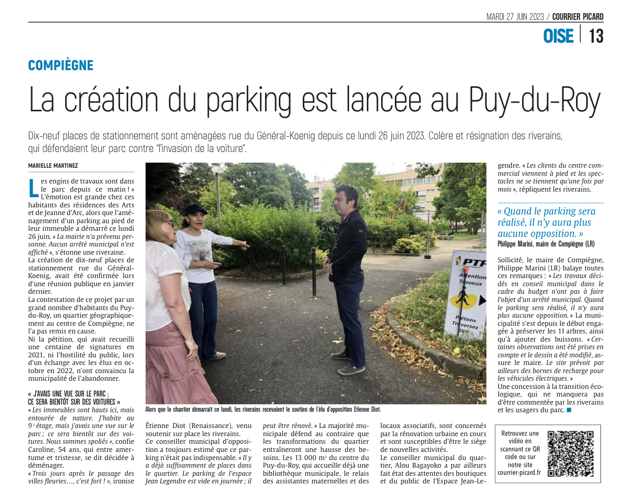 Courrier Picard Parking Koenig Compiègne