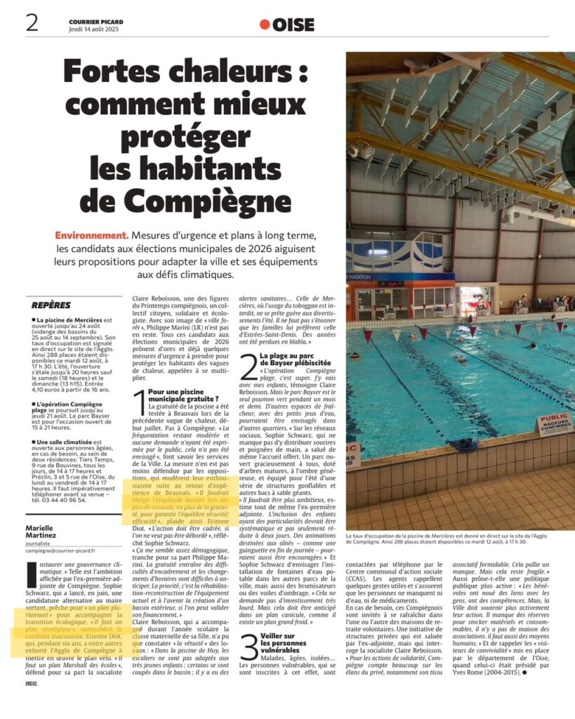 Courrier picard mesures fortes chaleurs compiègne diot
